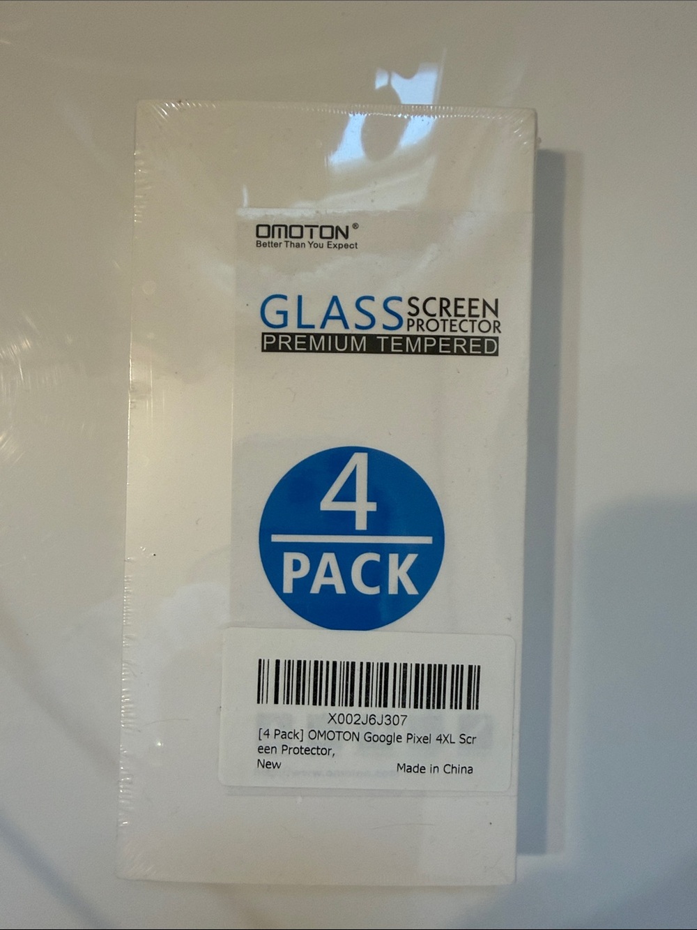 OMOTON Google pixel 4XL White Glass Screen Protector - 4 Pack